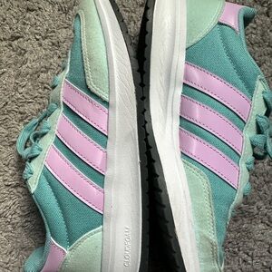 adidas Kids Mint Green & Lilac Sneakers
